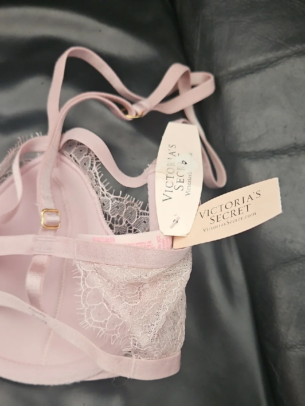 Victoria Secret Delicate Feminine Lace Underwire Bra - Light Pink 34D Nwt - Picture 4 of 7